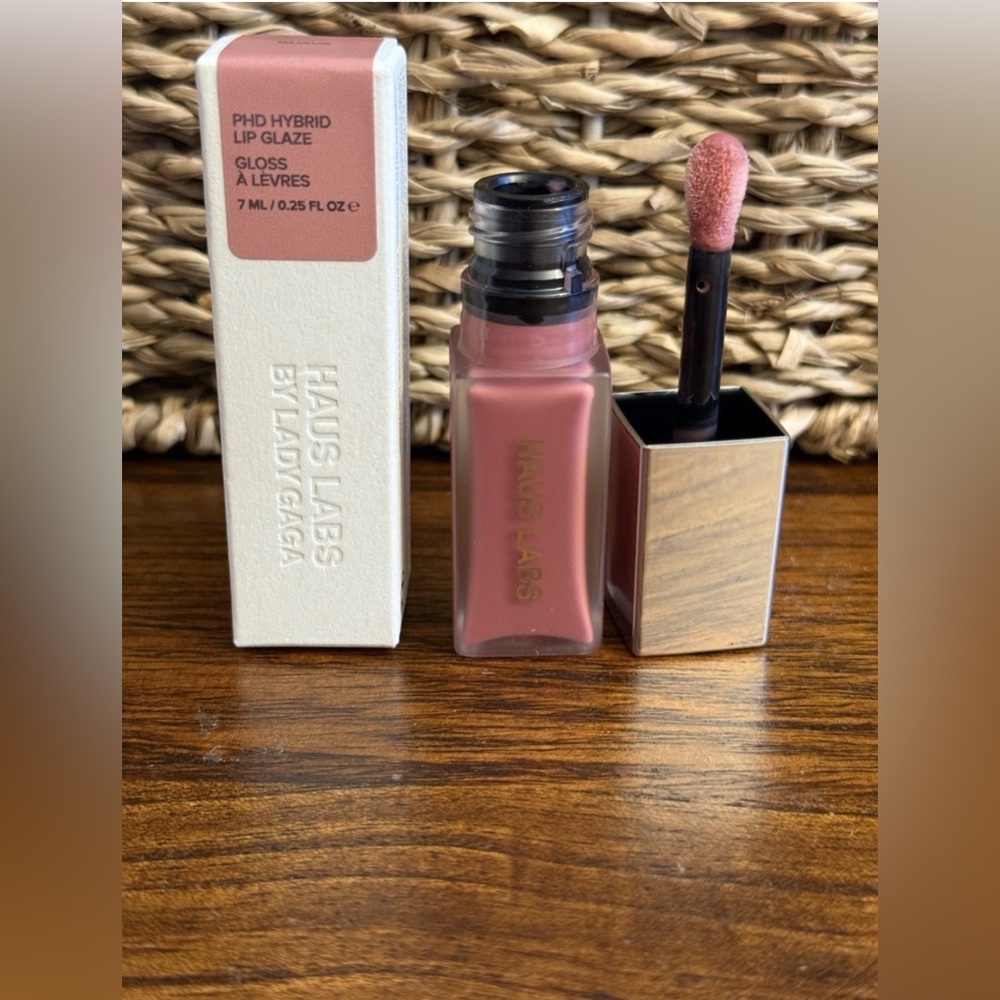 Haus Labs By Lady Gaga PhD Hybrid Lip Glaze in Guava. Full size 0.25 Fl oz